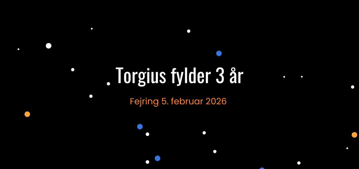 Torgius fejre 3 års fødselsdag